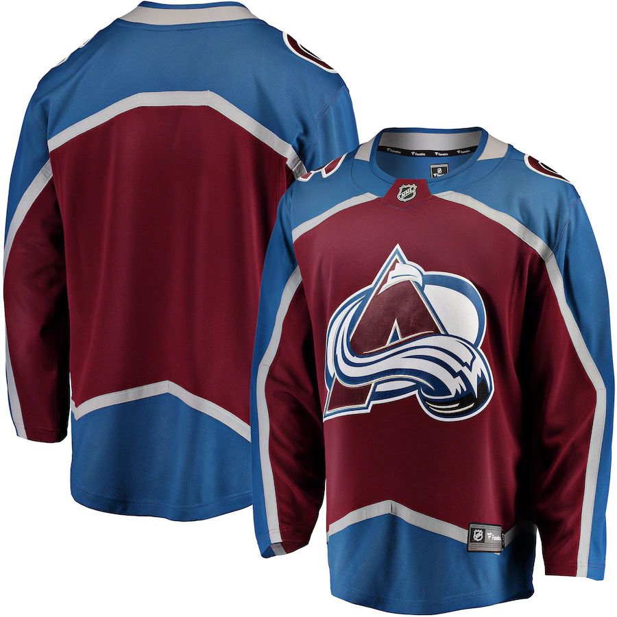 Men Colorado Avalanche Fanatics Branded Maroon Breakaway Home NHL Jersey->customized nhl jersey->Custom Jersey